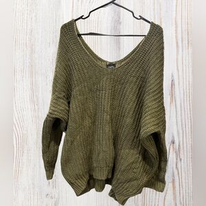 Rue21 Olive V-Neck Sweater